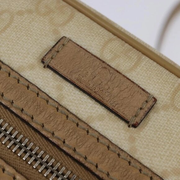 GUCCI GG Supreme Shoulder Bag PVC Beige Gold - Picture 10 of 16